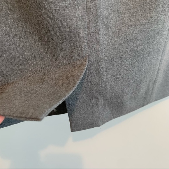 LOFT Gray Pencil mini Skirt Size 6 Petite - Picture 5 of 7